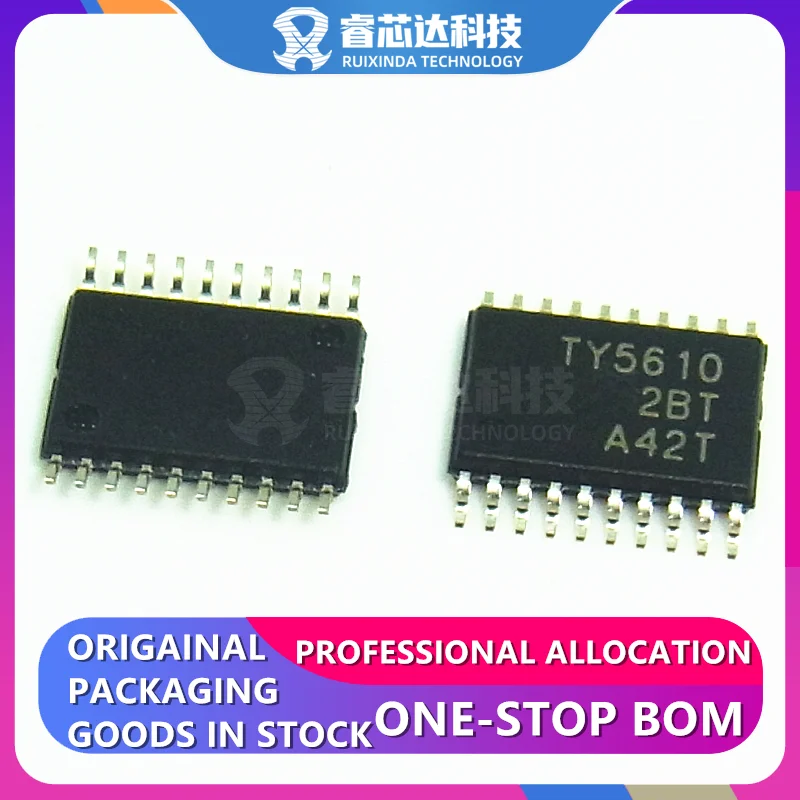 

TLV5610IPWR маркировка: TY5610 TSSOP20 TLV5610IPW TLV5610 12 бит цифро-аналоговый преобразователь 8 20-TSSOP TLV5610I RXDNA Новая интегральная схема