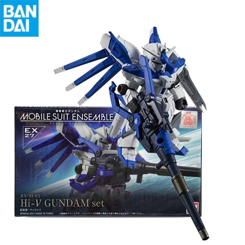 

Bandai Gunpla Ensemble Ex27 Rx-93-V2 Hi Nu Gundam Set Action Figure Collectible Anime Robot Figures Toys Models Best Kid Gift