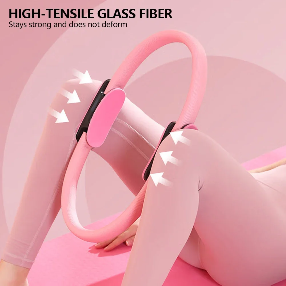 1Pc Yoga Fitness Pilates Ring Yoga Ring Open Back Ring Magic Circles Pelvic Floor Muscle Training Yoga Supplies Pilates Circles