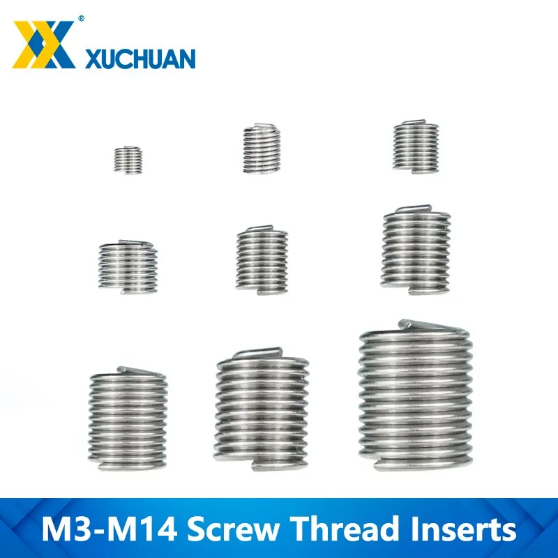 1 pc 스테인레스 스틸 나사 삽입 M3-M14 1.5D-2.0D 손상된 스레드 복원 ..