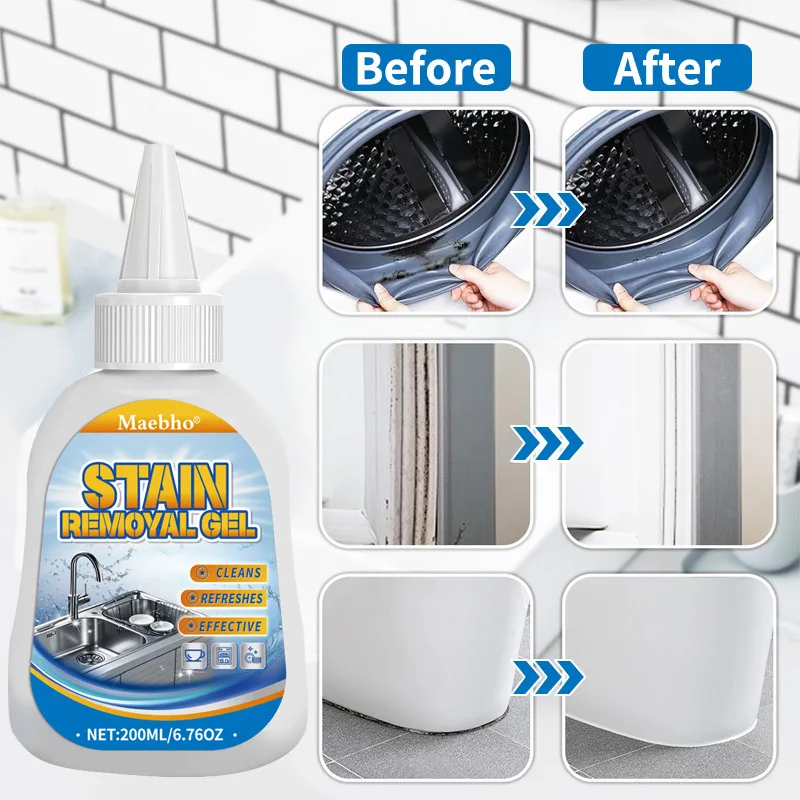 Washing Machine Cleaner Refrigerator Rubber Ring Mold Stain Remover Mildew Stain Gel Household Use Wall Tile Mold Remover Gel