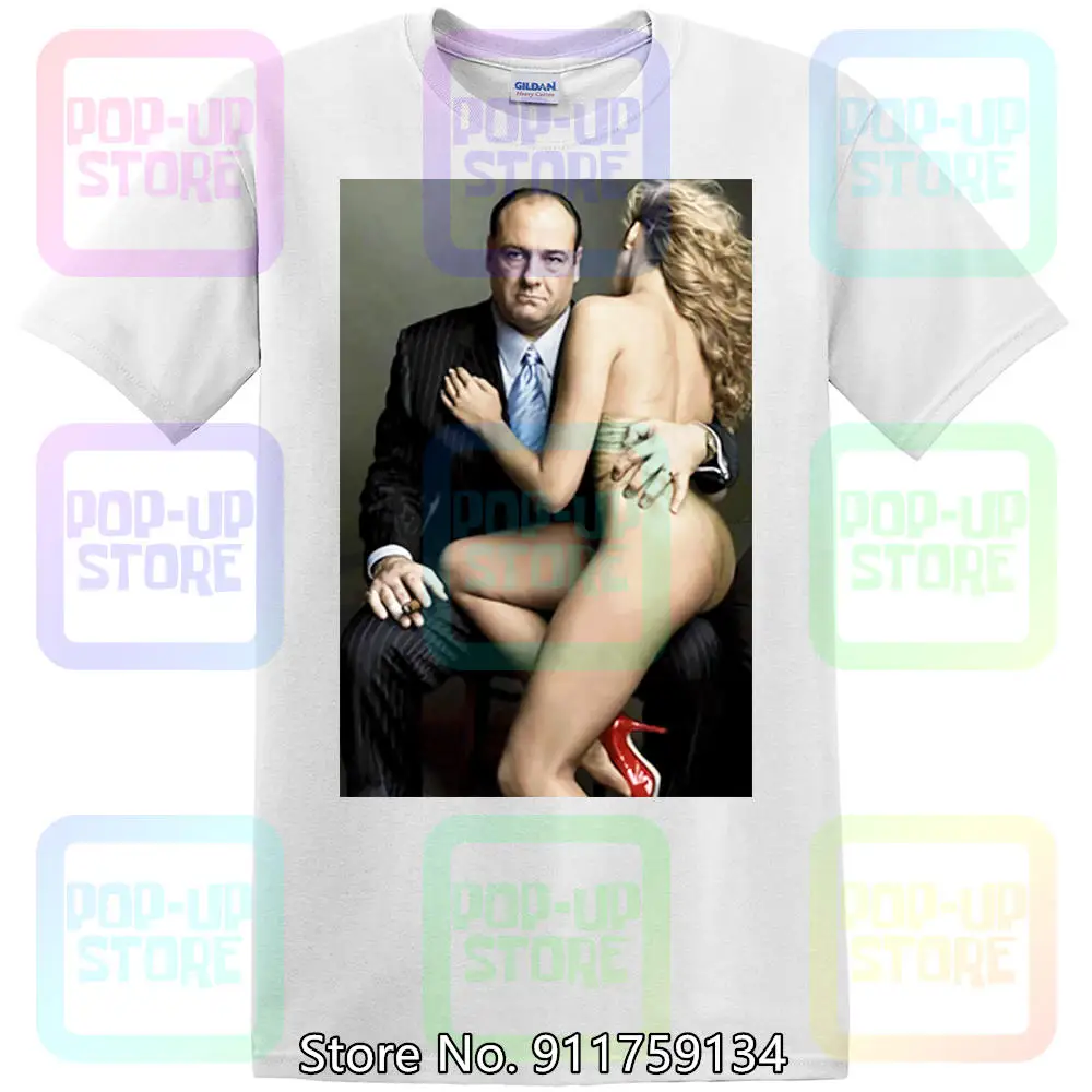 Белая футболка Тони Сопрано Джеймс Гандольфини Размер рандомные гангстеры Белая футболка Тони Сопрано Джеймс Гандольфини Размер рандомные гангстеры
