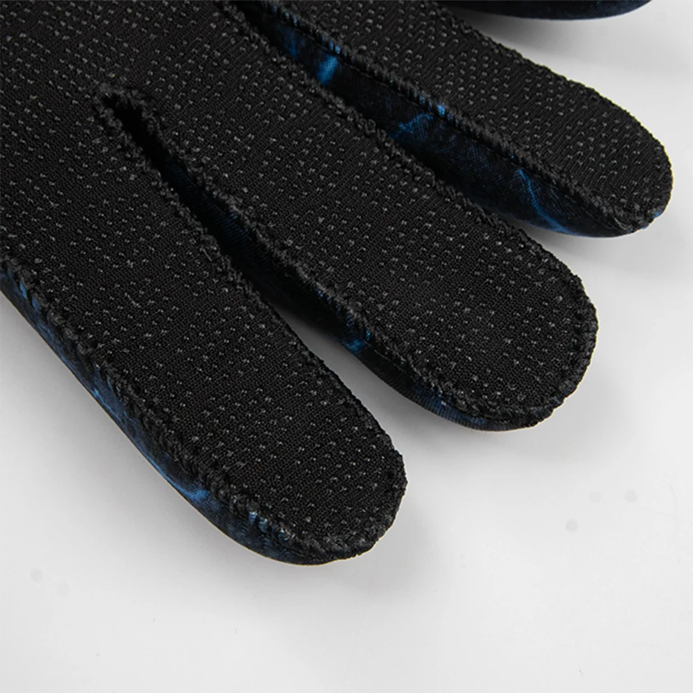 3 mm Tauchhandschuhe, thermisches Neopren, Tarnung, rutschfest, verschleißfest, für den Winter, warm halten, Speerfischen, Rafting, Kajakfahren, Schwimmen – Detail 9