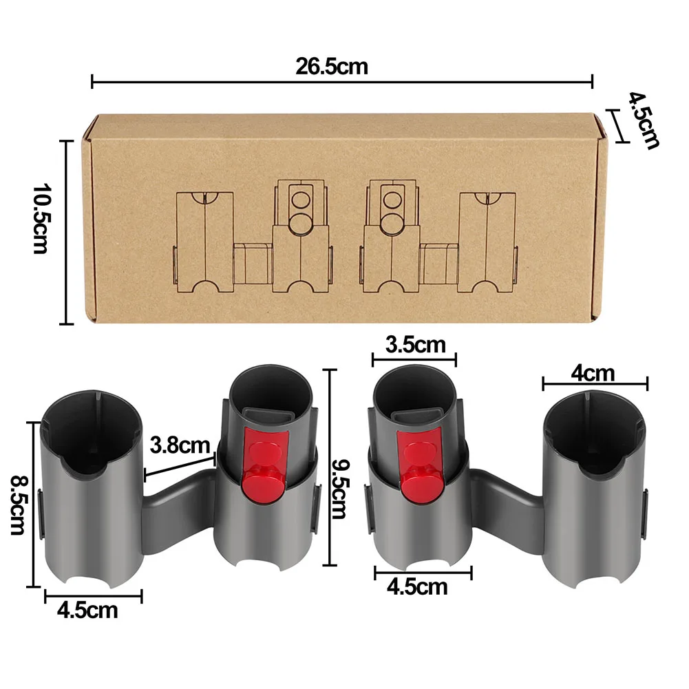 2Pcs Vacuum Cleaner Place Brush Head Nozzle Cleaning Bracket Storage Shelf Holder For Dyson V7 V8 V15 V10-V12 Vacuum Cleaner
