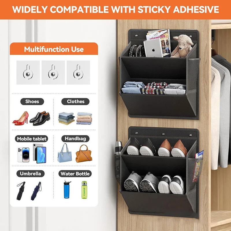 Over Door Shoe Rack Storage Organizer Pocket – Multi-Purpose