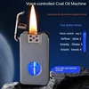 2025 Intelligent Voice Controlled Kerosene Lighter Metal Transparent Oil Arc Ignition Personalized Gift Cigarette Accessories 4