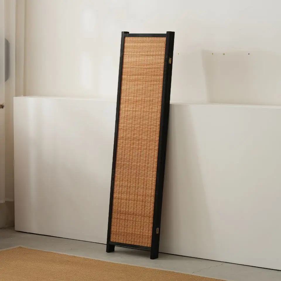 Simple 4/5/6 Panel Room Divider Folding Bamboo Screen, Movable Folding Partition Wall Separation Dividers Panels,For Hotel Home