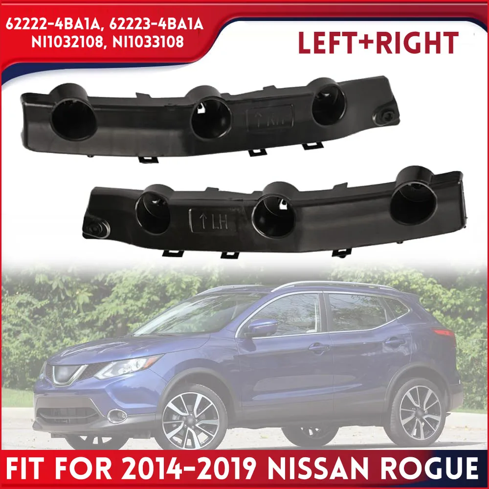 

2Pcs 62222-4BA1A 62223-4BA1A NI1032108 for Nissan Rogue 2014-2019 Auto Front Driver&Passenger Side Bumper Fender Support Bracket