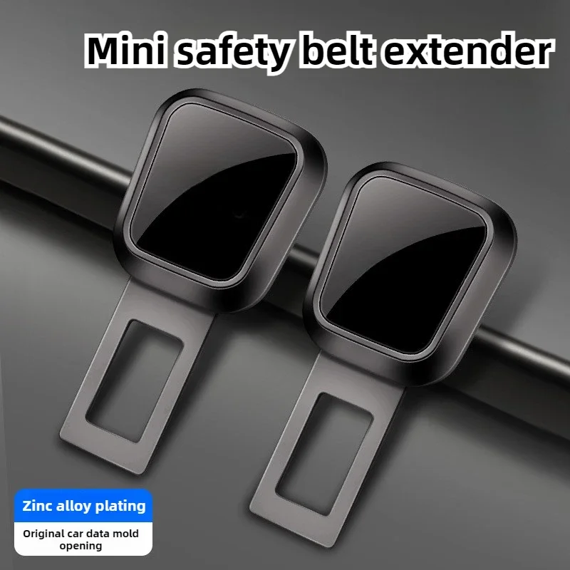 1/2PCS Car Seat Belt Clip Extender Safety Seatbelt Lock Buckle Plug Thick Insert Socket Extender Safety Buckle for Tesla Porsche