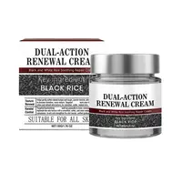 Crème de renouvellement à double Action effaçable à la kératine, riz noir et blanc, réparation apaisante, barrière cutanée, hydratant en profondeur pour tous les Types de peau 1