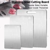 1~3PCS Cutting Boards for Kitchen 304Stainless Steel Thickened Board Double Sided Food Grade Portable Fruit Meat Chopping