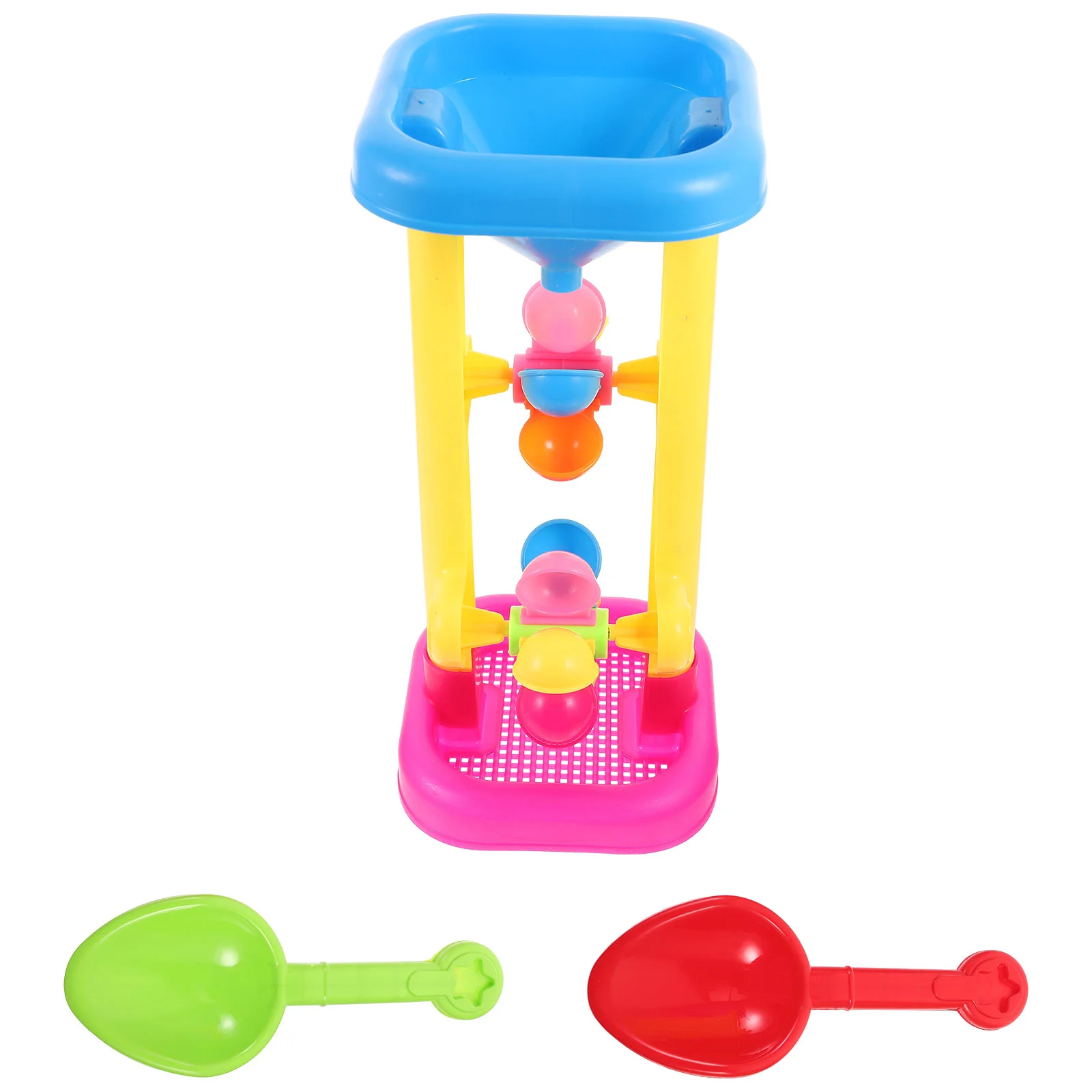 

Sand Beach Toy Water Toys Wheel Kids Hourglass Sandbox Tower Funnel Outdoor Toddlers Table Summer Play Bath Plaything Playset