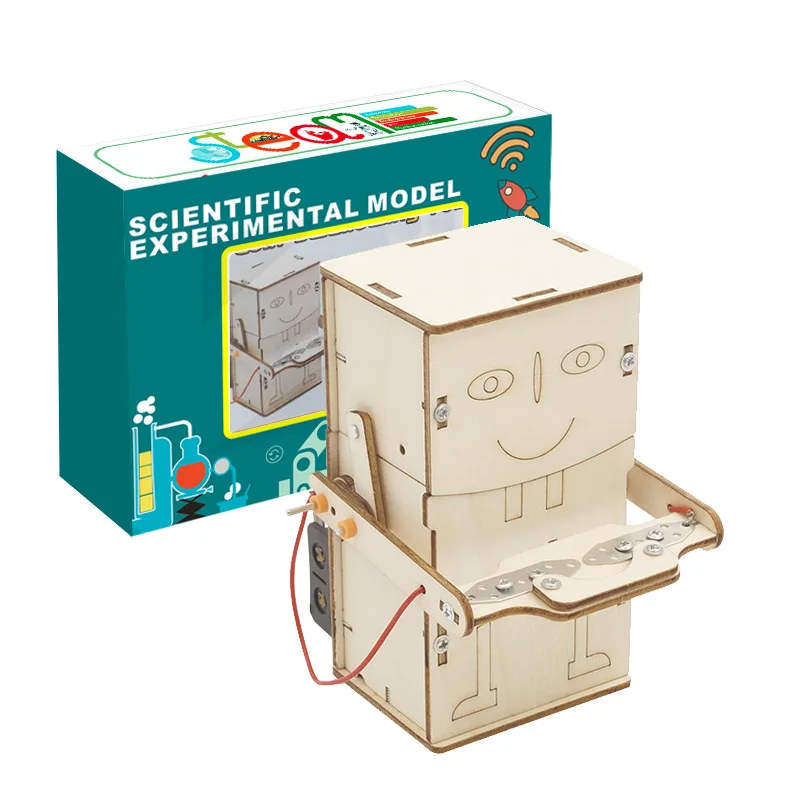 

2023 Manipulative Brinquedo Infantil De Madeira Educativos Coin-swallowing Robot Wood Educational Toys