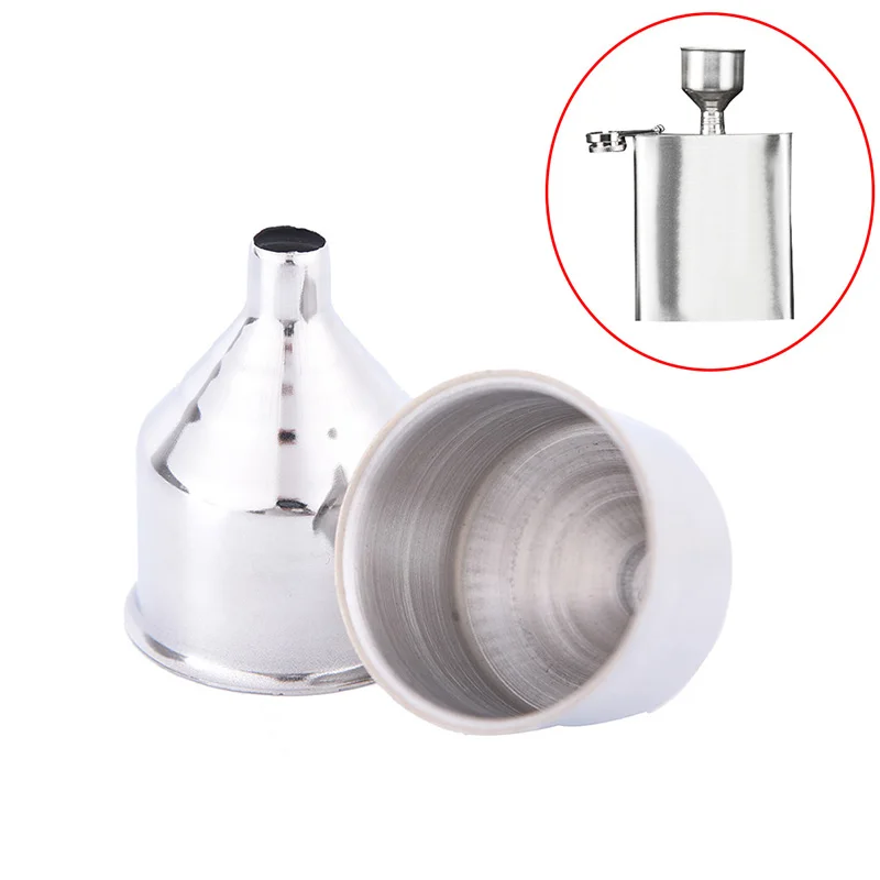 8mm Stainless Steel Wine Funnel For All Hip Flasks Flask Filler Wine Pot 1Pc