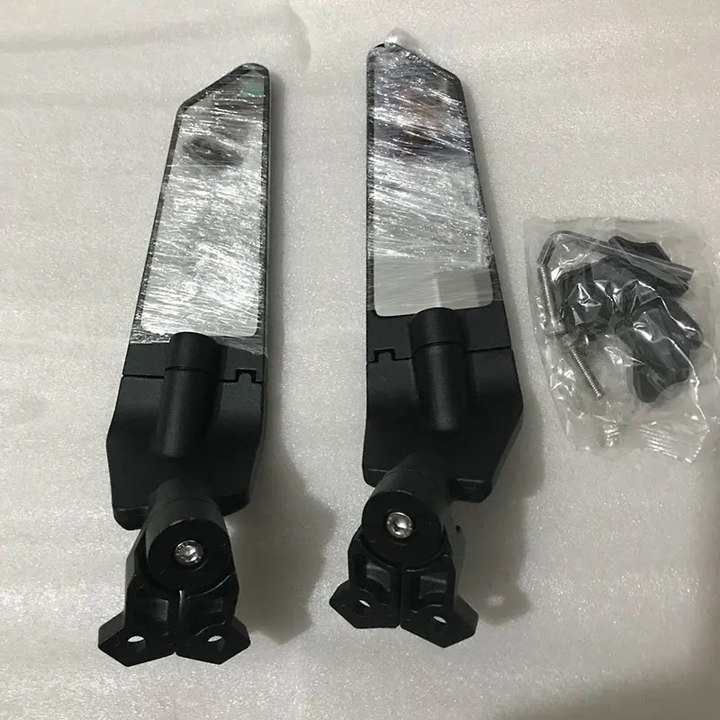 야마하 FZ1 S FZ1-S 페이저 1000 2006 2007 -2015 FZ1S 용, 조절 가능한 회전 백미러, 오토바이 사이드 미러 윙렛 윈드 윙