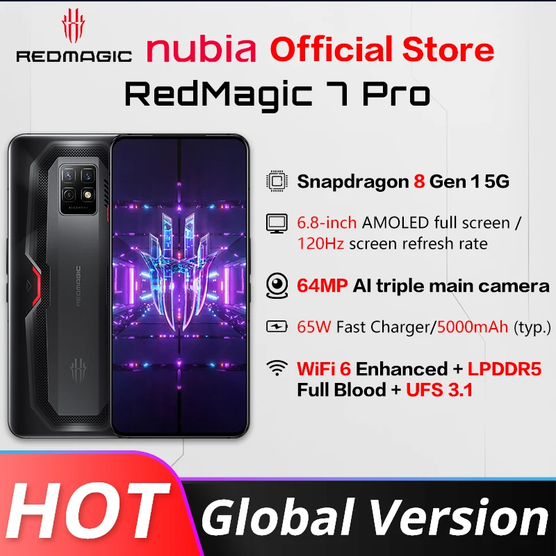 Nubia Red magic 8 Pro 12GB+256GB Transparent