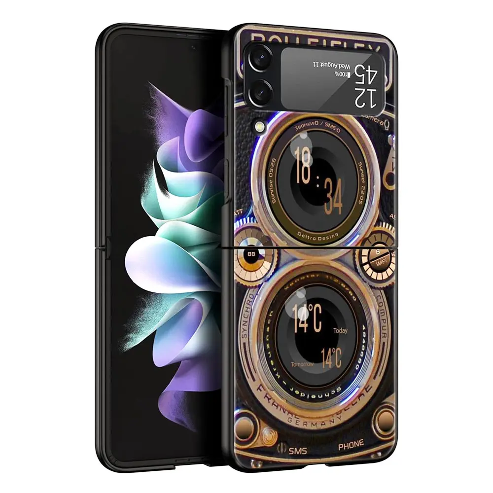 Vintage Tape Camera Design Black Hard Shell Phone Case