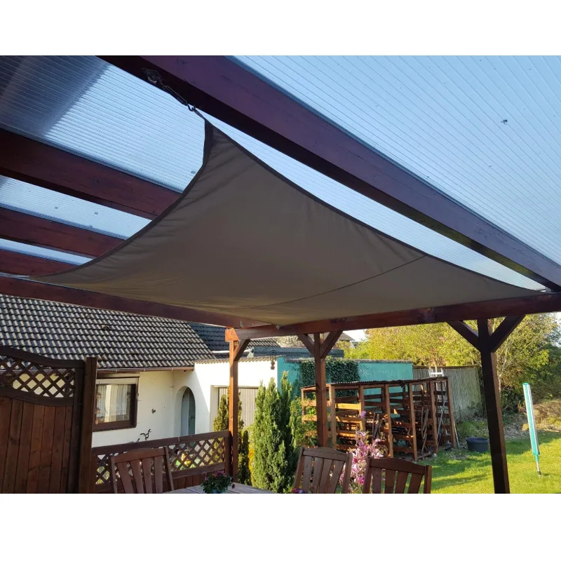 

Sun Shelter Shade Frameless Ultralight Suspension Outdoor Large Terrace Balcony Pool Garden Beach Camping Waterproof Tarpaulin