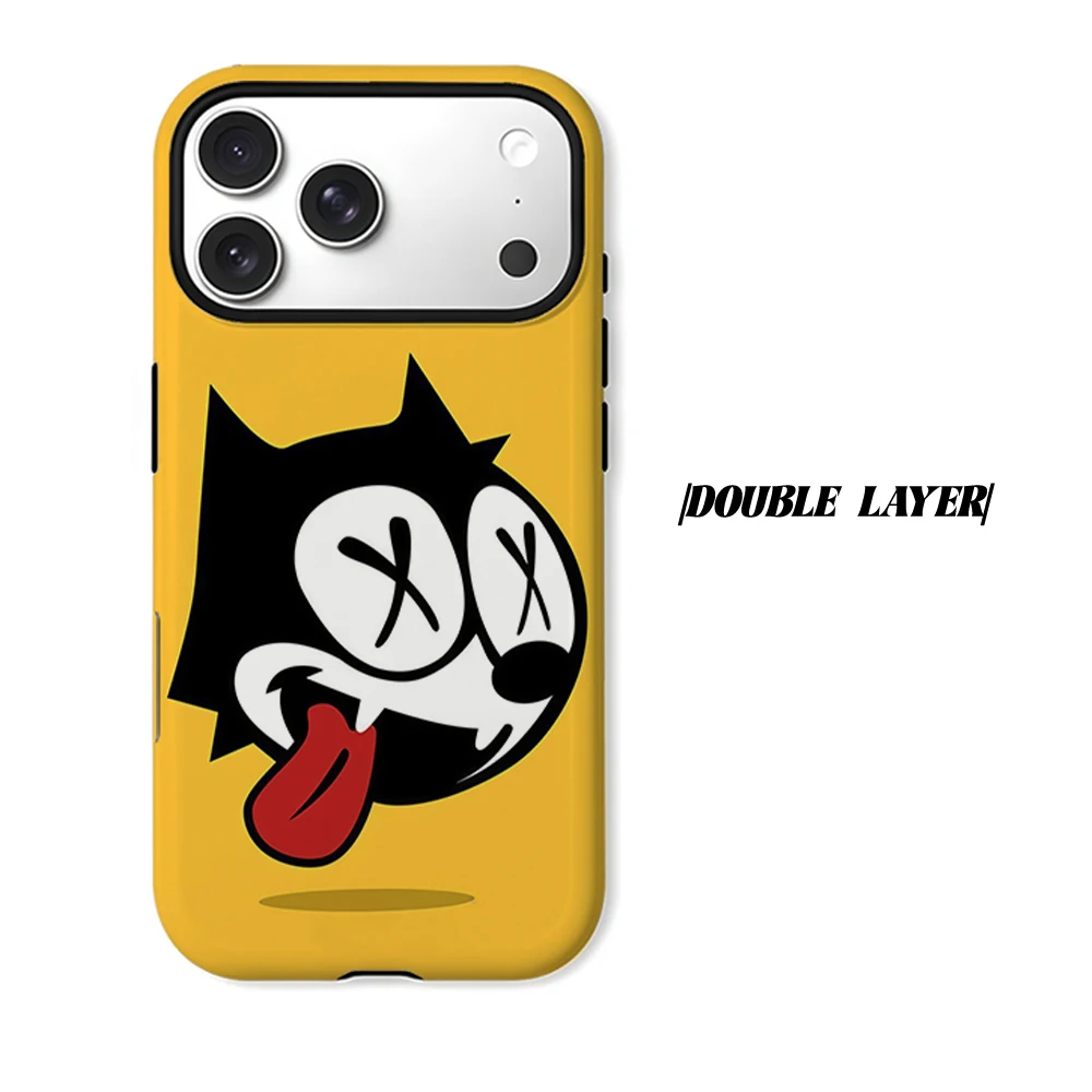 Felix The Cat Retro Cartoon Magnet-Ready Tough Phone Case