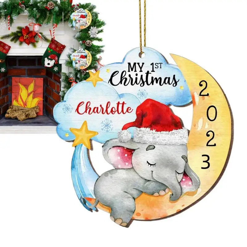 Bambini Primo Ornamento Di Natale 2023 Pupazzo Di Neve In Calzini Primo Ornamento Di Natale Adorabile Acrilico Primo Ornamento Di Natale 2023