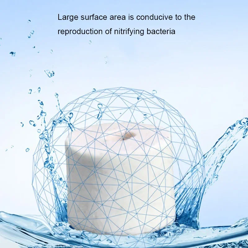 Aquarium filter media 100g/250g/500g/1000g aquarium filter ceramic ring glass ring biological ring bacterial house fish tank
