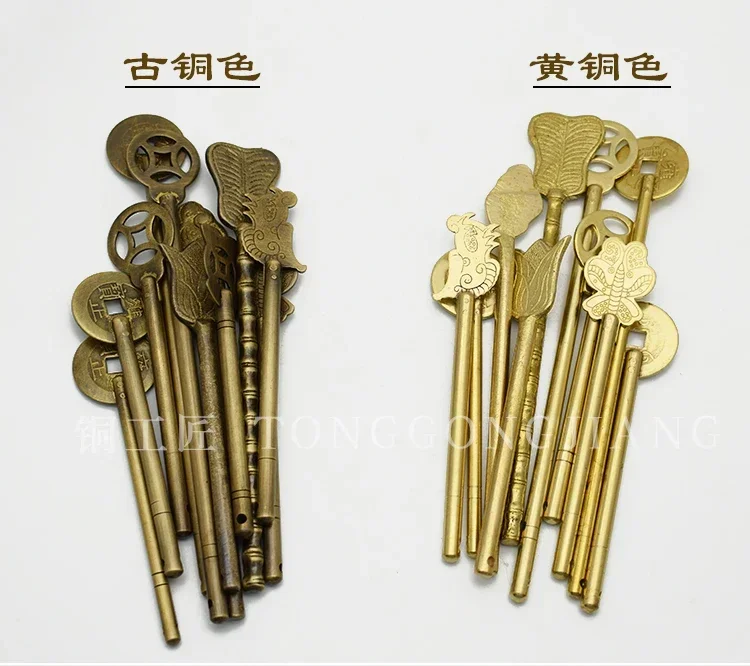 Description Picture 4 of item1pc Latch Locking Pin Straight Lock Bolt Chinese Furniture Hardware Brass Locking Closure Pin Cabinet Door Trunk Box Latch
