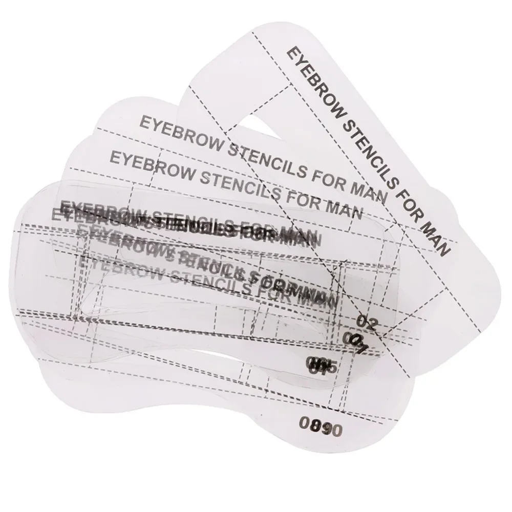 Eyebrow Stencil Tool 10Pcs/Set Beauty Eyebrow Stencil Eye Brow Shaper Kit Make Up Template Set Cosmetic Eyebrow Template For Men