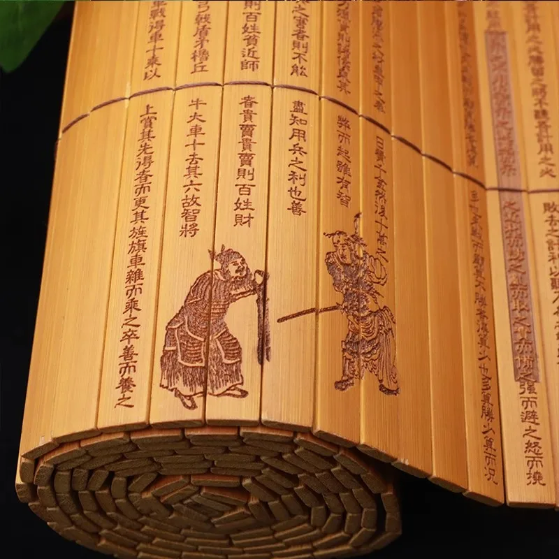 Bamboo slips and scrolls The Complete Text of Sun Tzu's Art of War Cultural and creative characteristic craft gifts