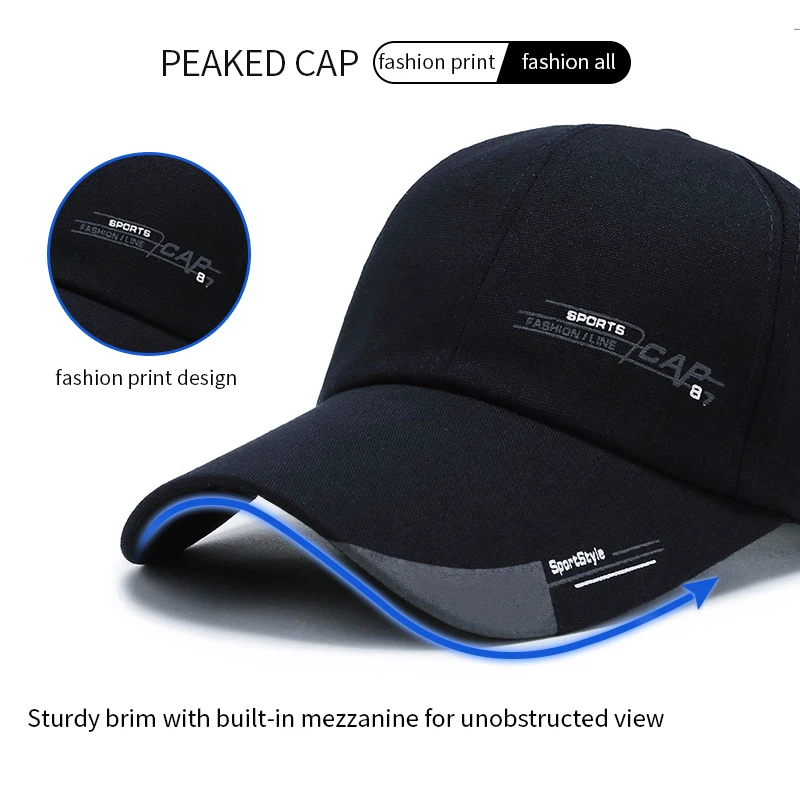 Solid Color Adjustable Cap For Men Women Cotton Outdoor Sport Cap Golf Spring Summer Dad Shade Hat Trucker Hat Hip Hop