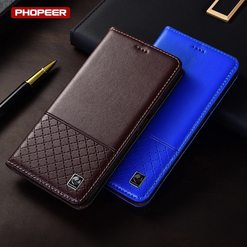 Luxurious Genuine Leather Flip Wallet Case - Star Edition