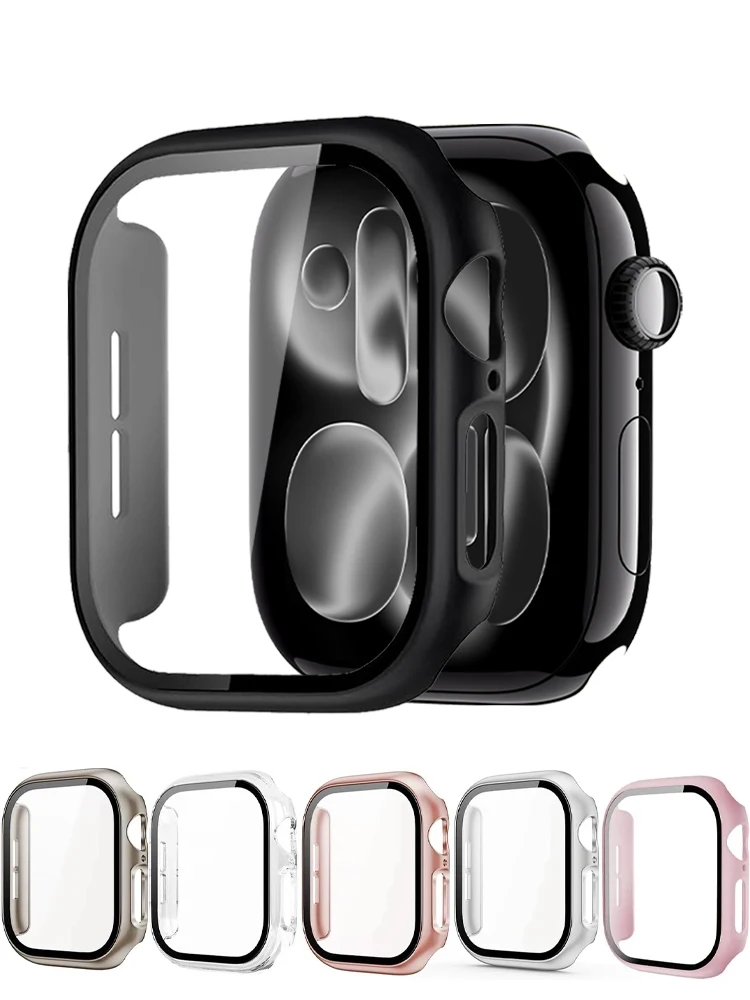 Premium Hard PC Bumper Case with Tempered Glass Screen Protector