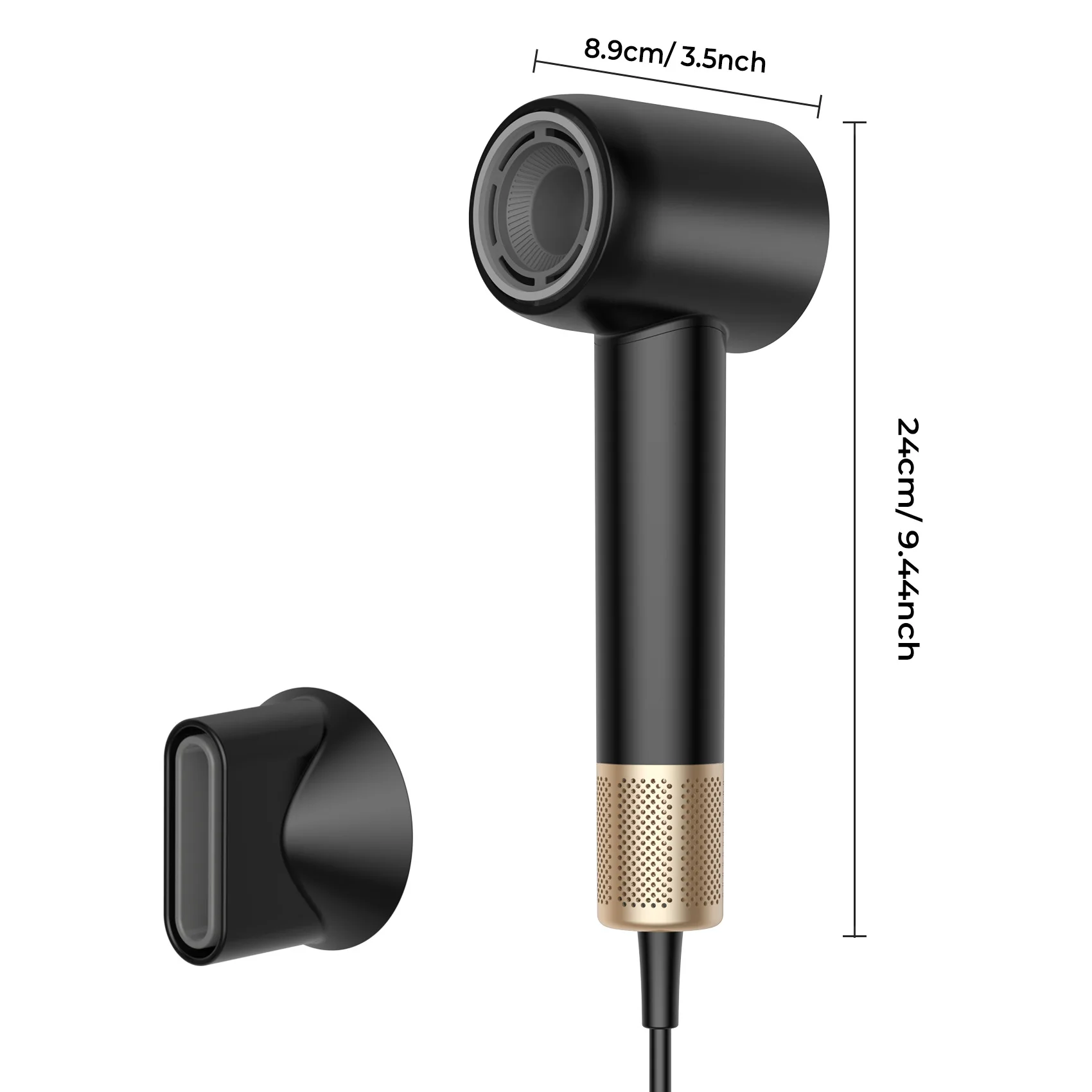 Digital Display Constant Temperature Hair Care Multi-speed Temperature Adjustment High Power Negative Ion High Speed Hair Dryer 6