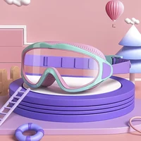 Lunettes de natation pour enfants ; antibuée et anti-ultraviolets ; lunettes de natation grand angle ; lunettes de piscine imperméables pour enfants ; sui 1
