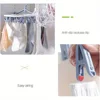 Folding Clothes Dryer Hanger 20 Clips Clothes Dryer Multifunctional Windproof Socks Underwear Plastic Drying Rack Home Gadgets 4
