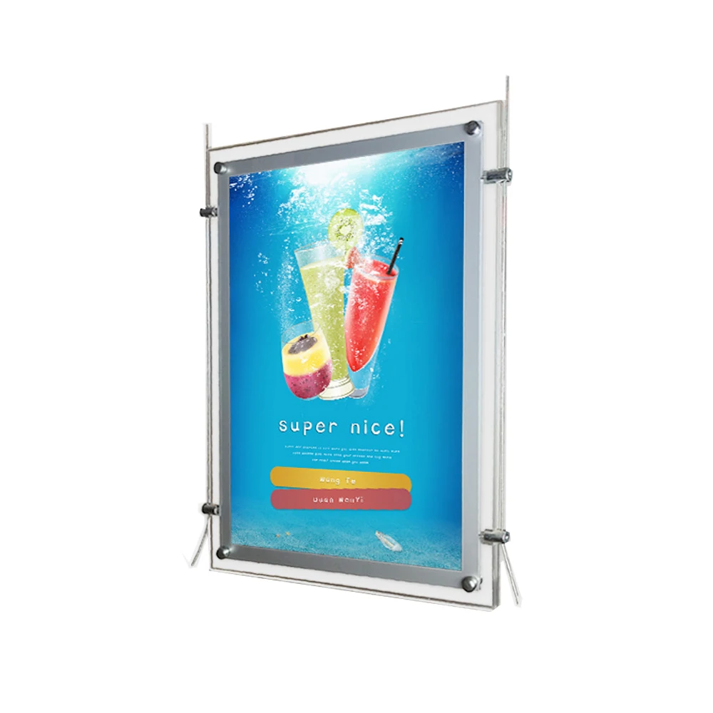 A4 Cable Lightbox Displays Real Estate Agent LED Acrylic Window Display  Signs Single Side Display (1 Units/Column) AliExpress