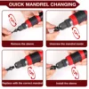 Household Rivet Nut Gun Converter Kit Removable DIY Nut Insert Nut Riveting Tool Cordless Electric Riveting Tool 6