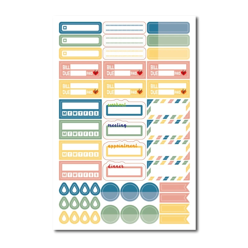 Functional Decorative Productivity Stickers Simplify Your Planner Journal  Calendar for Students Teachers Staff