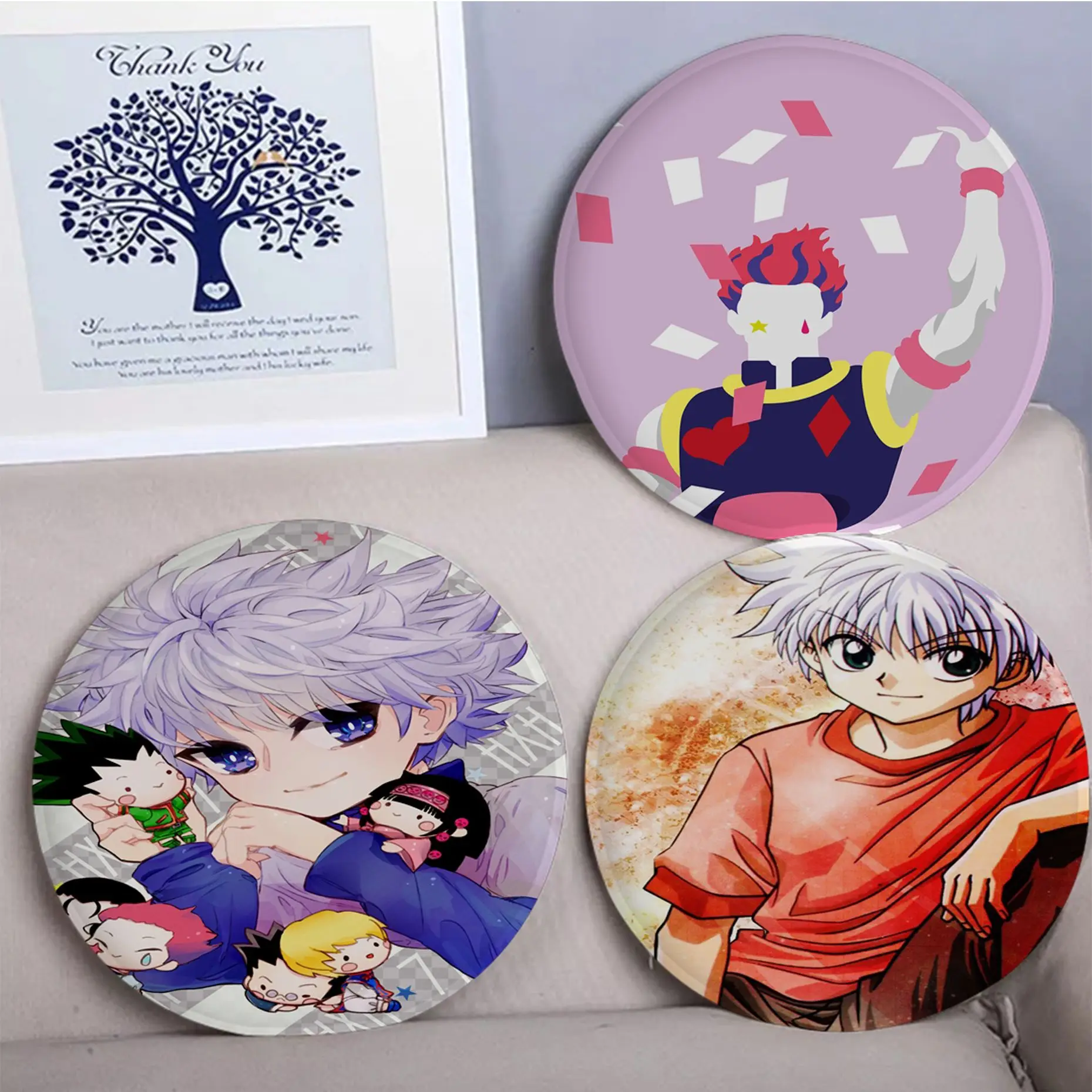 

Hunter X Hunter Anime Nordic Printing Seat Cushion Office Dining Stool Pad Sponge Sofa Mat Non-Slip Sofa Cushion