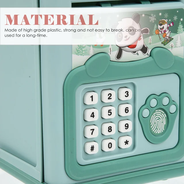 Elektromos Piggy Bank Digitális Edény Atm Jelszó Megtakarító Rajzfilm Érmék Készpénzbankok - Image 4