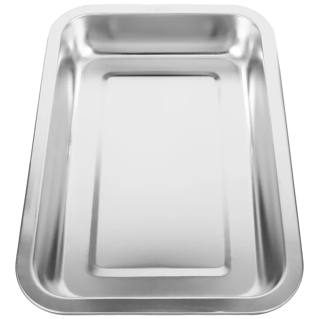 Stainless Steel Litter Box for Cat Large Metal Tray Open Style Easy Access Non Absorbent Odor Resistant Smooth Minimalist 3