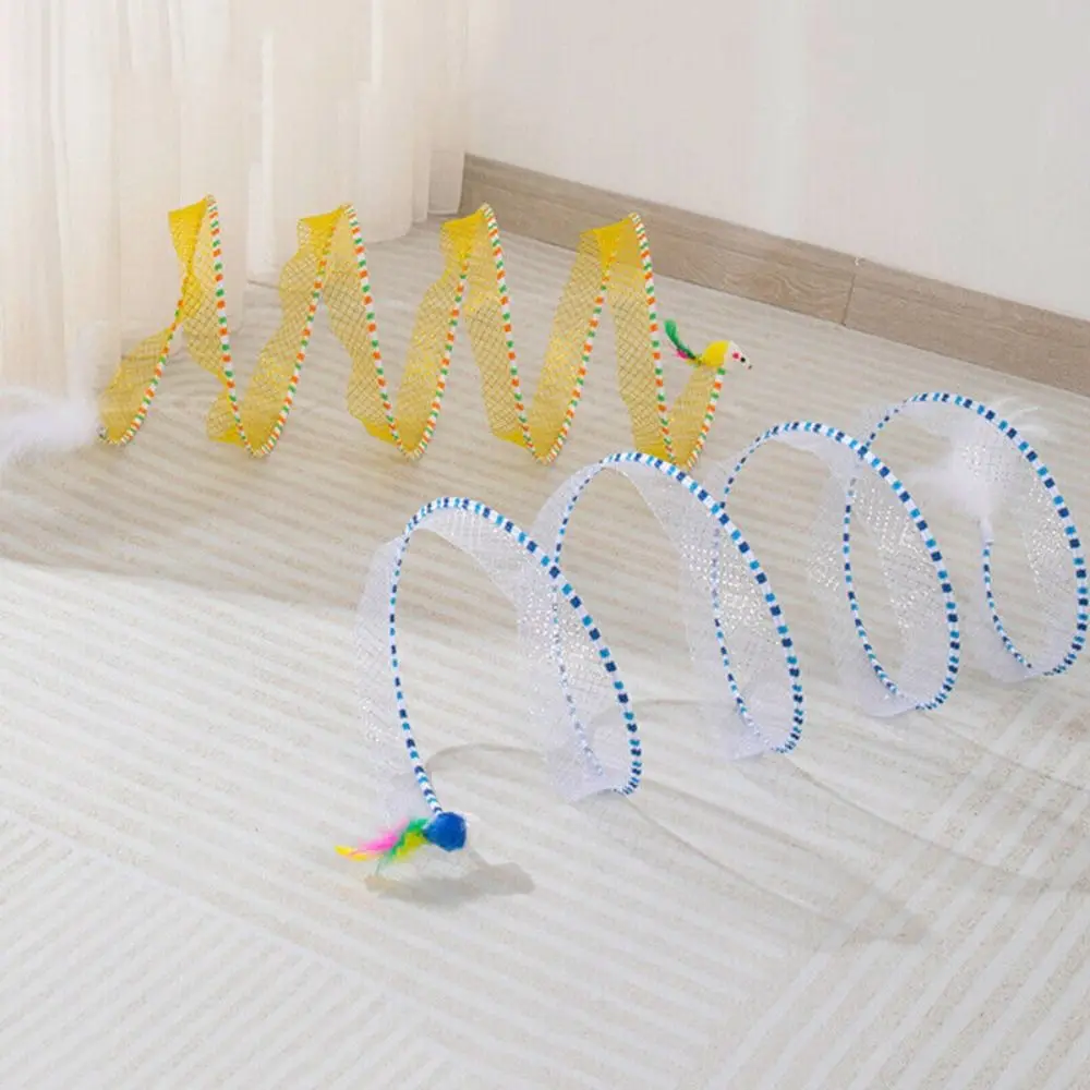 Title 9, Foldable Cat Coil Tunnel Toys New S-Shape Color...