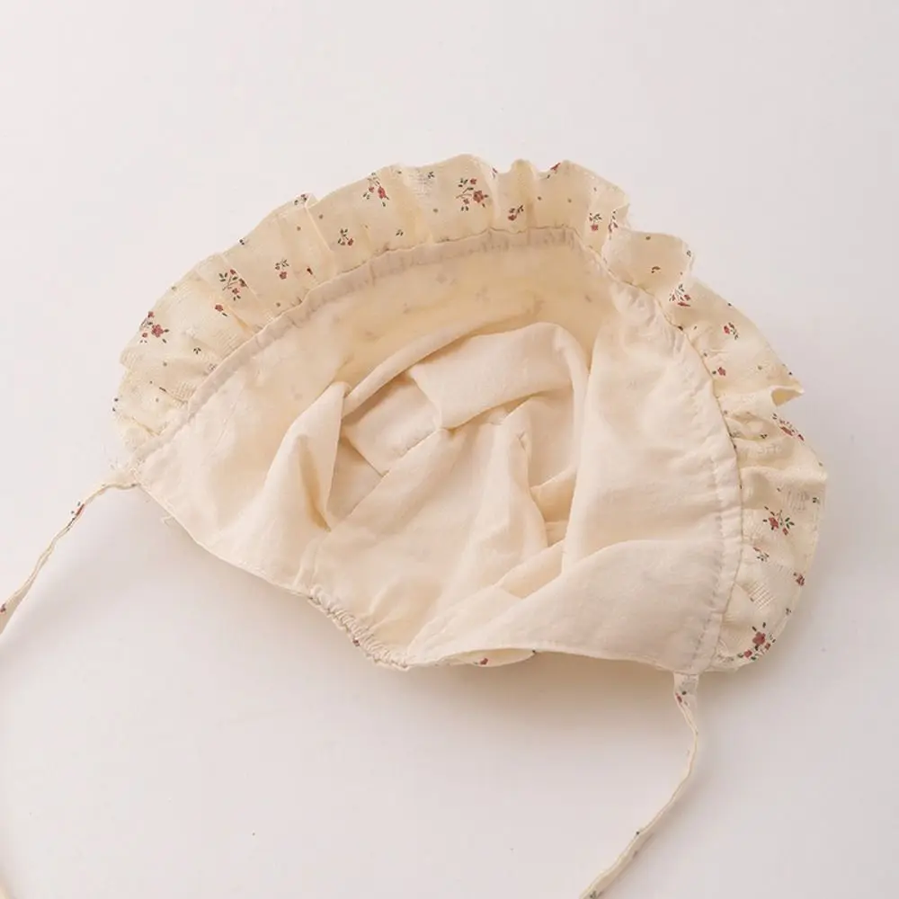 Fashion Lace Ruffle Newborn Sun Hat Princess Sweet Infant Bucket Hat Cute Sunscreen Baby Fisherman Hat Beach