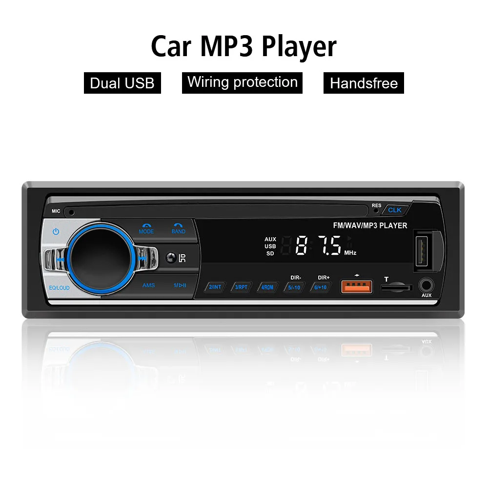 Car MP3 Player Car Radio Digital Bluetooth Audio Music Stereo Accessories Remote Control USB TF FM Receiver