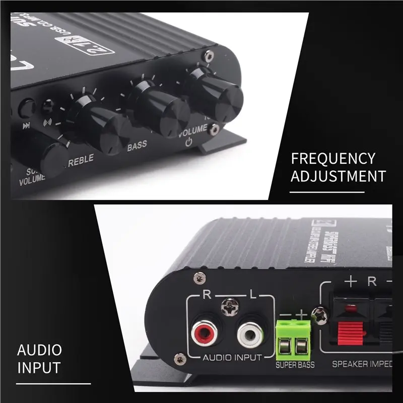 LEPY 838 USB 블루투스 서브우퍼 앰프 HIFI 2.1 12V 자동차 홈 앰프 U 디스크 무손실 4-8 옴 스피커에 적합