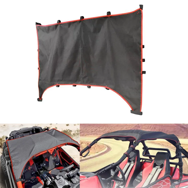 

Fits for Can Am Maverick X3 2017 - 2022 2 Doors Waterproof Maverick X3 Accessories UTV Soft Top Canvas Roof Shade Cover Sunshade