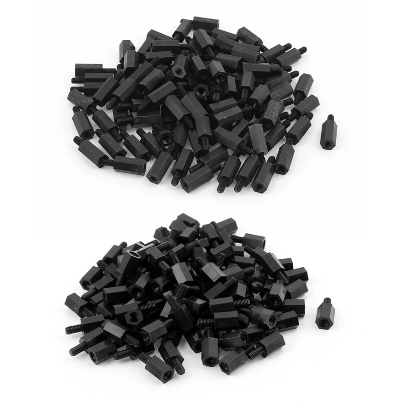 200pcs M3 Nylon Spacer Hex Standoff Pillar For Motherboard, 100pcs 8mm