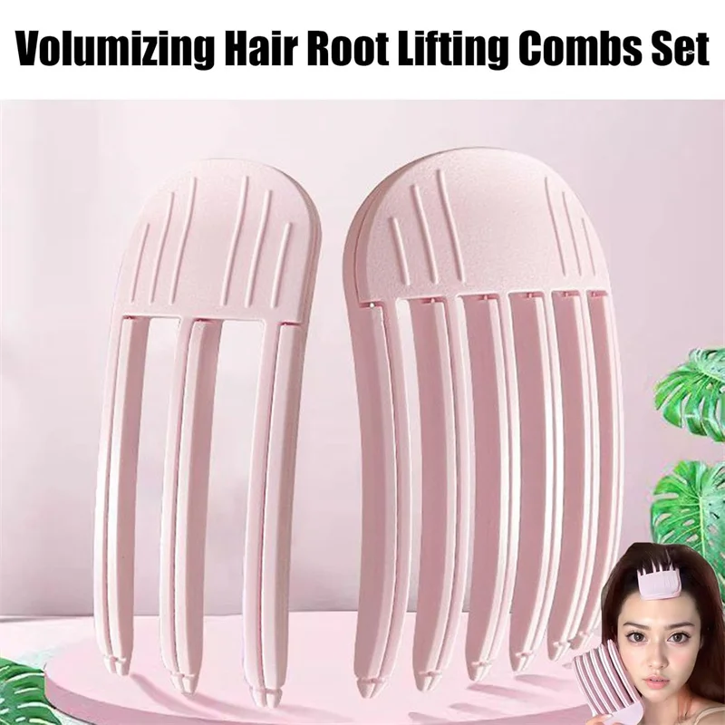 Hair Clips Hair Accessories 2pcs Heatless Hair Care Roots Fluffy Hairpin Curling Bangs Clips Hair Roots Volumizing Clips Women Curling Fixed Shape Clip