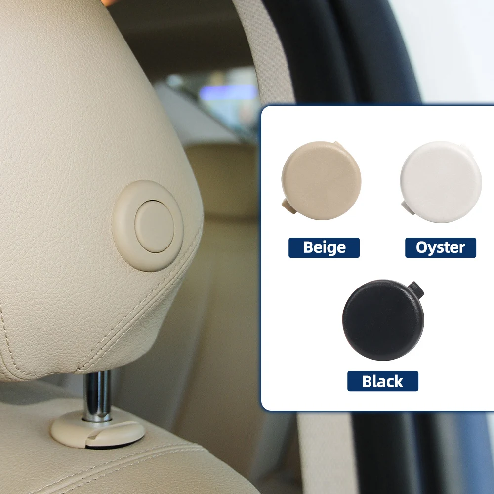 Car Rear Seat Headrest Button Adjustment Switch 52107362622 For BMW 3 Series F30 2012- Black Beige