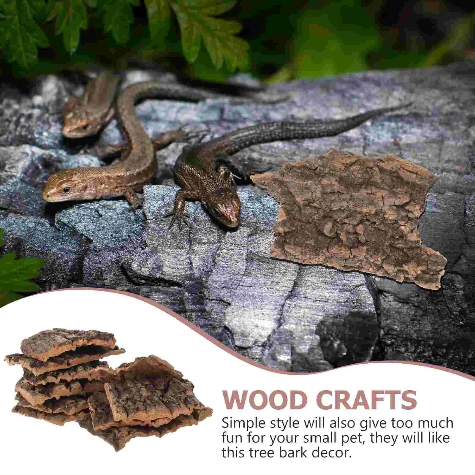 Artificial Tree Bark Decor Set 4