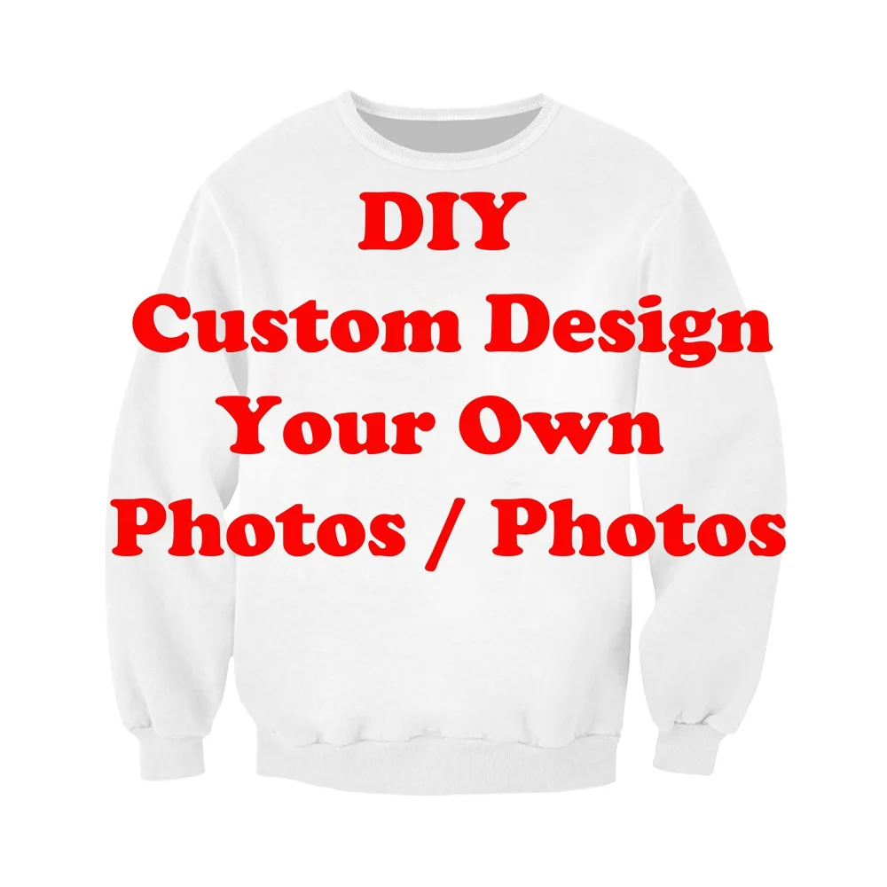 impresso Hoodies, DIY Custom Design Sweatshirts, pulôveres,